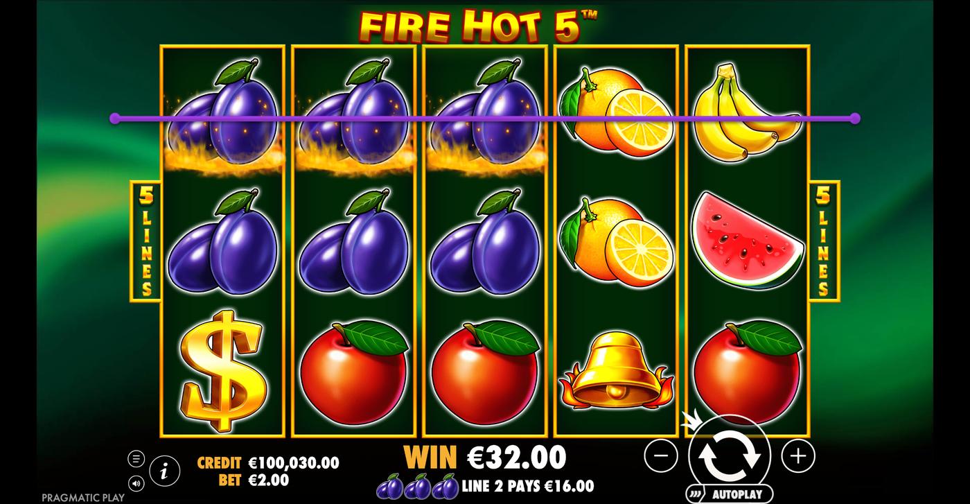 Fire Hot 5: image of winning