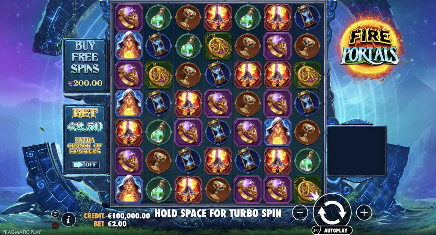 Fire Portals: image of main menu