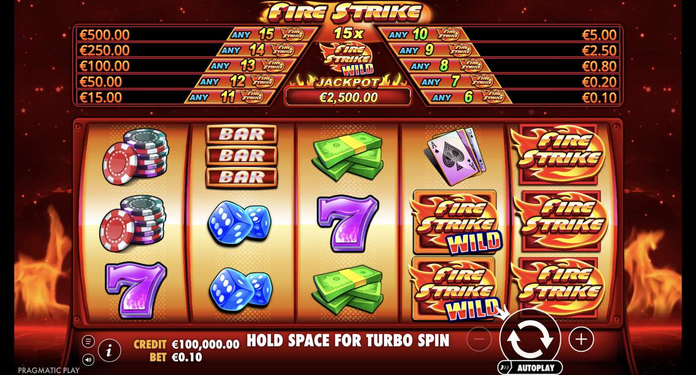 Fire Strike: image of main menu