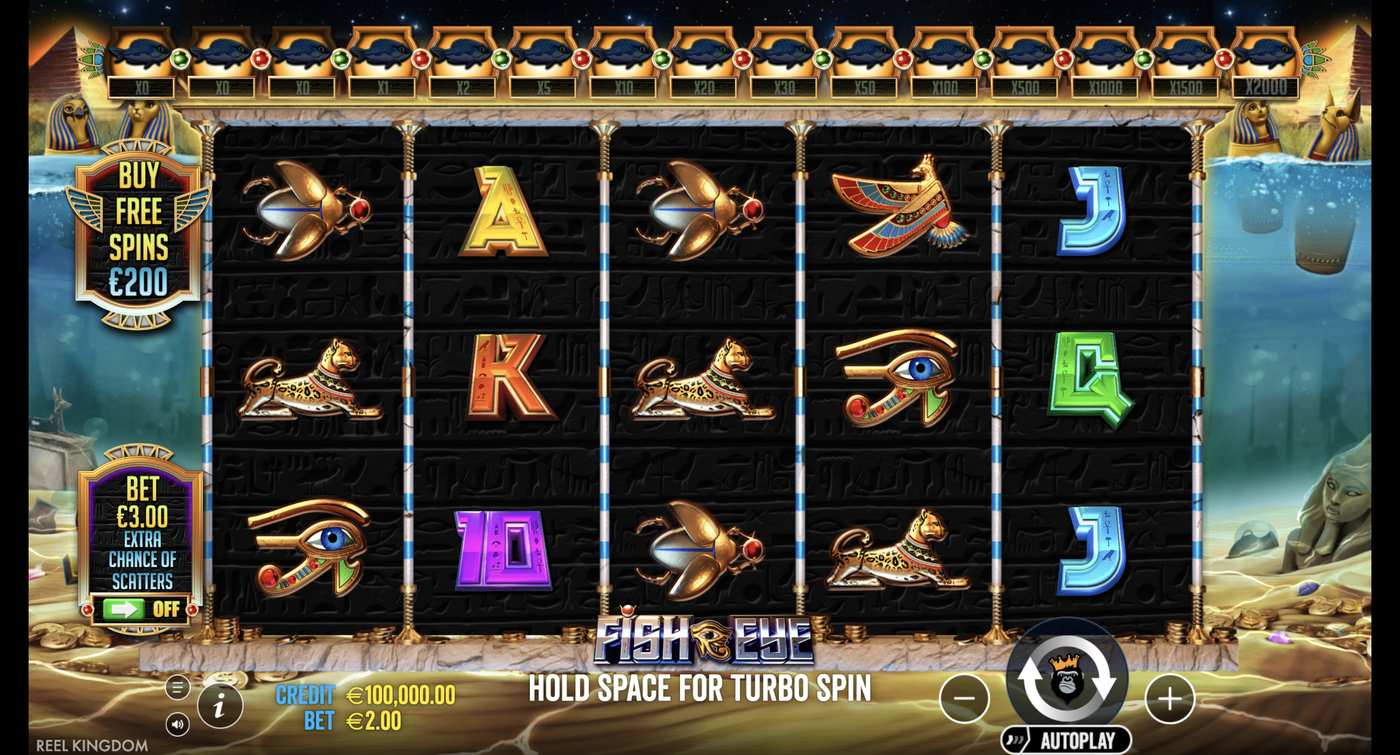 Fish Eye: image of main menu