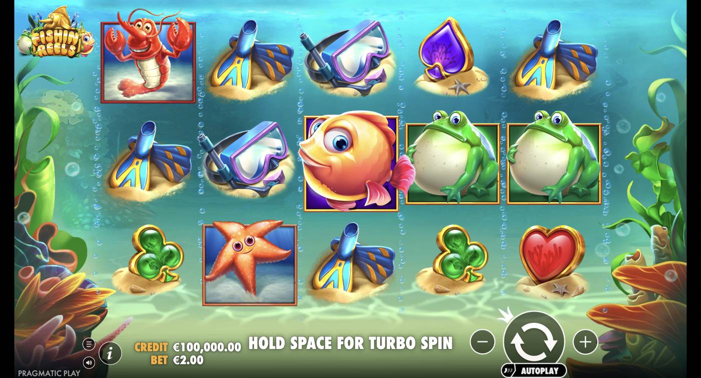 Fishin' Reels: image of main menu