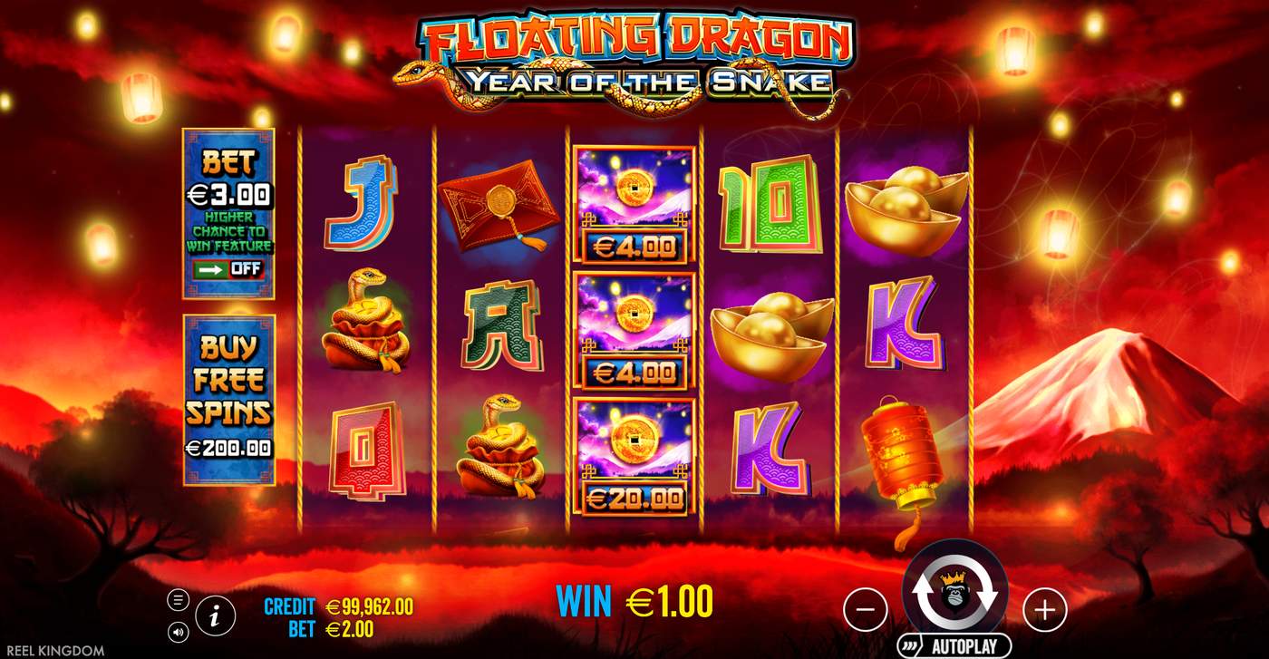 Floating Dragon - Year of the Snake: image of winning