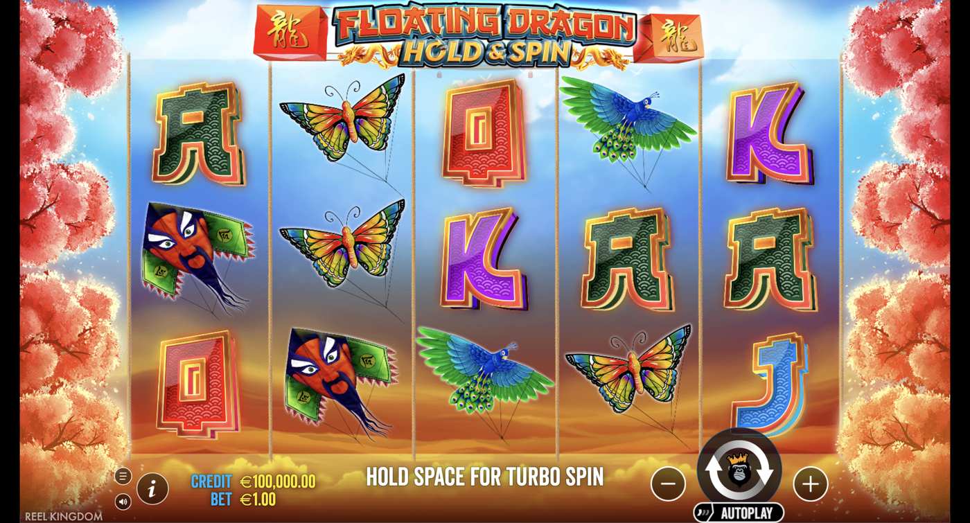 Floating Dragon Hold and Spin: image of main menu