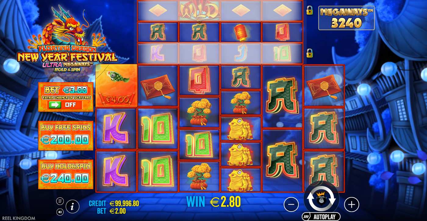 Floating Dragon New Year Festival Ultra Megaways Hold & Spin: image of winning