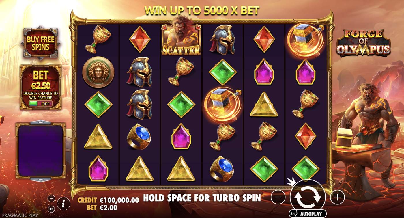 Forge of Olympus: image of main menu