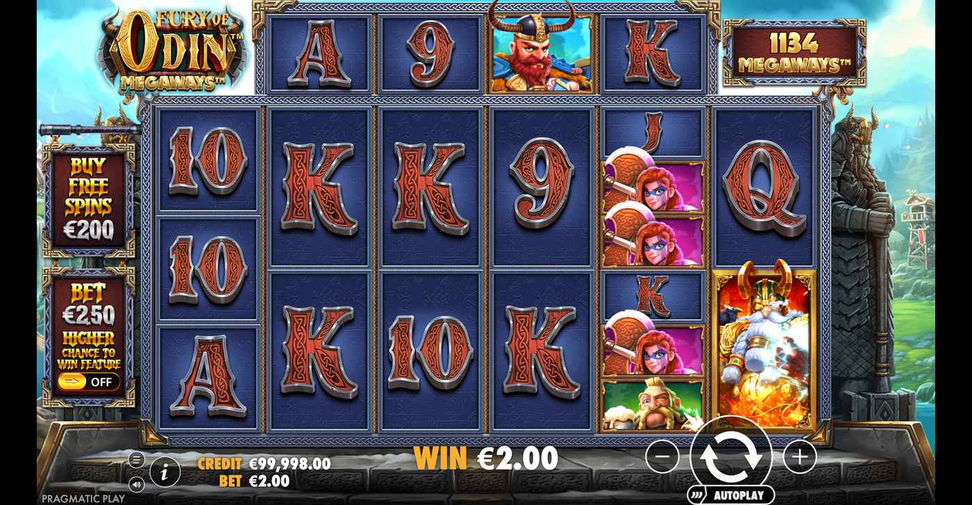 Fury of Odin Megaways: image of winning