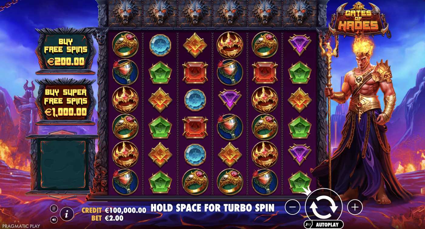 Gates of Hades: image of main menu