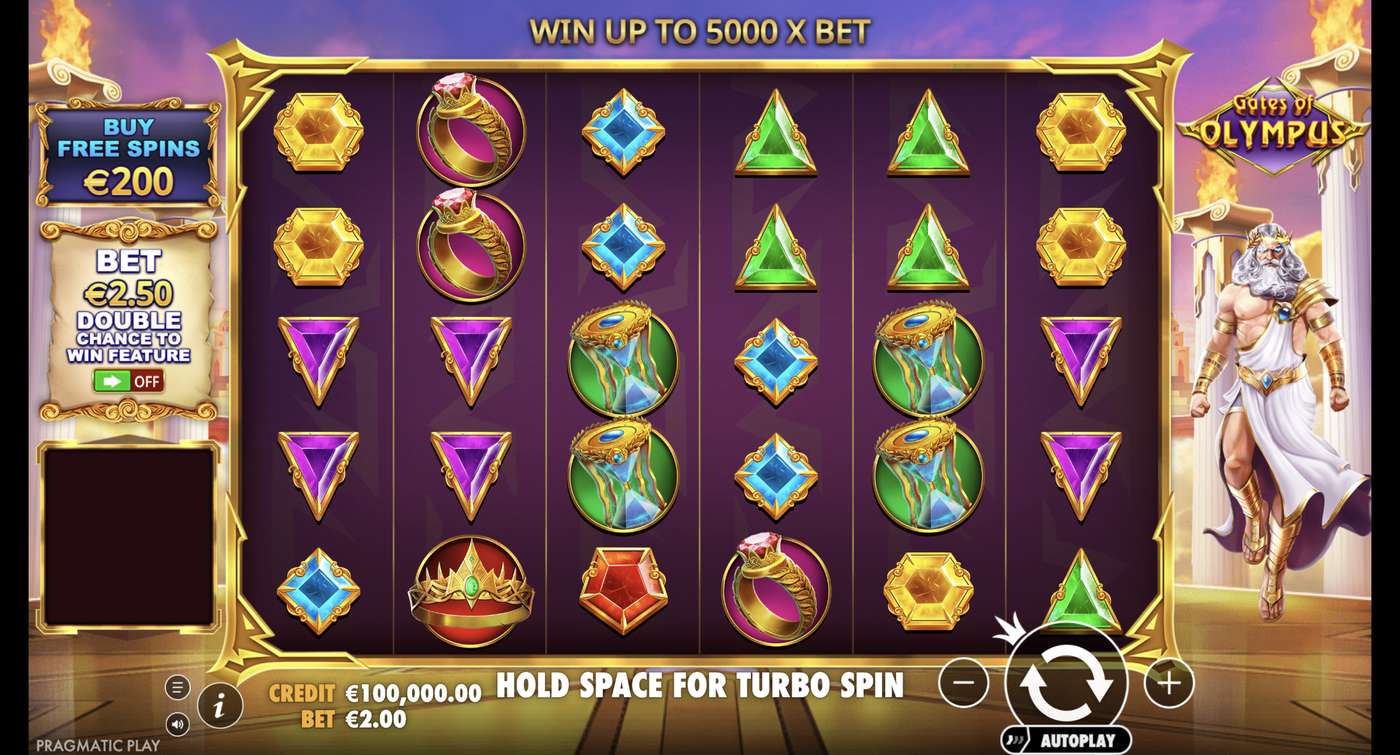 Gates of Olympus: image of main menu