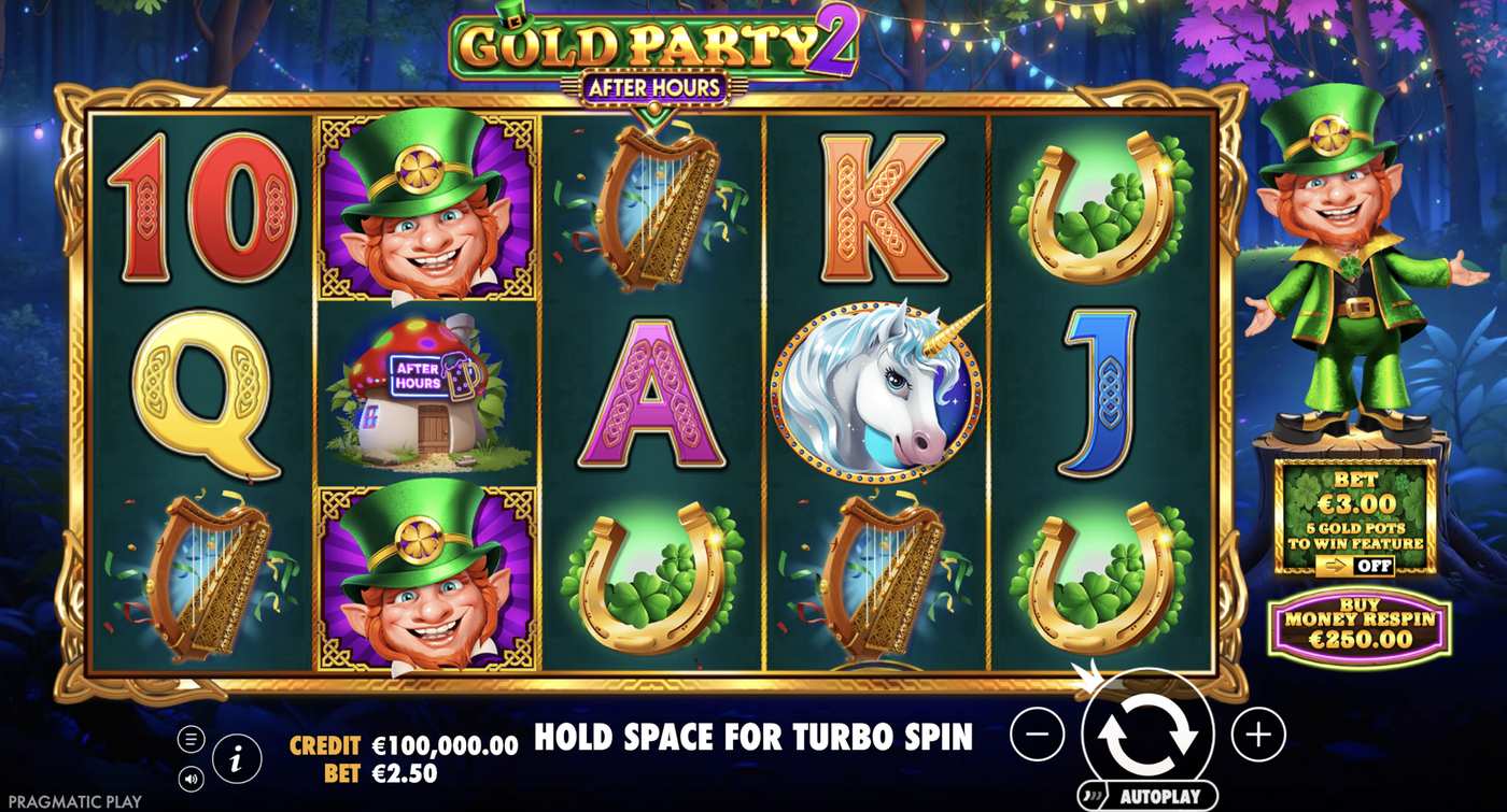 Gold Party 2 - After Hours: image of main menu