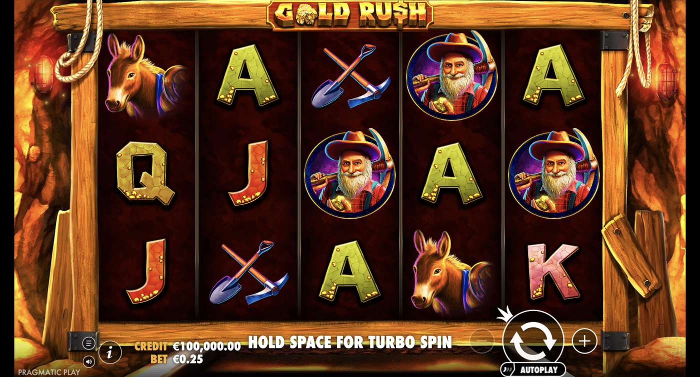 Gold Rush: image of main menu