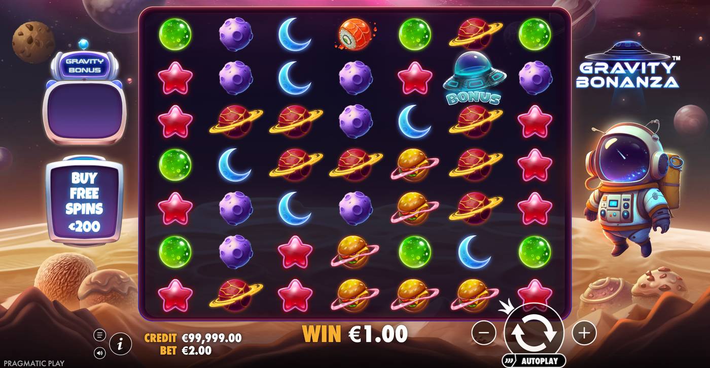 Gravity Bonanza: image of winning