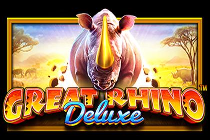 Great Rhino Deluxe Online Slot Logo