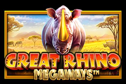 Great Rhino Megaways Online Slot Logo