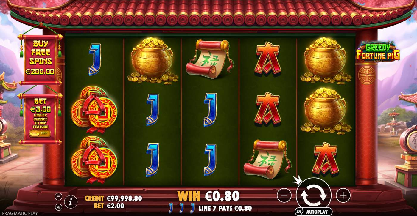 Greedy Fortune Pig: image of winning