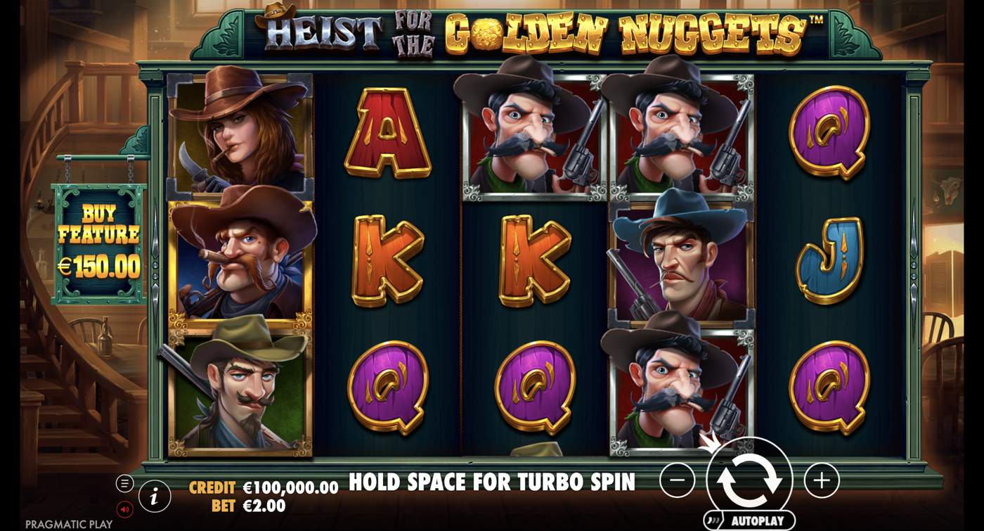 Heist for the Golden Nuggets: image of main menu