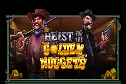 Heist for the Golden Nuggets Online Slot Logo