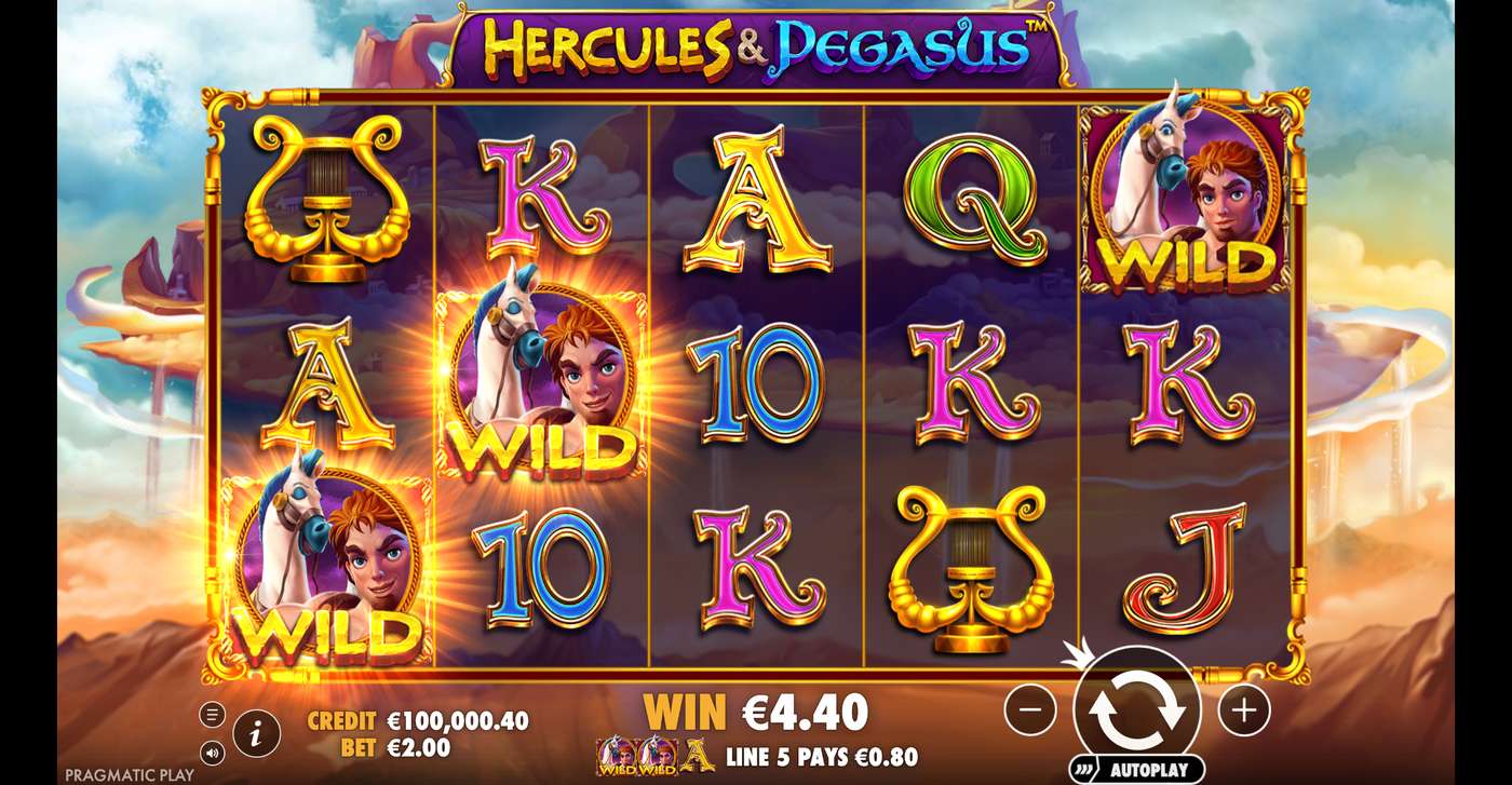Hercules and Pegasus: image of winning