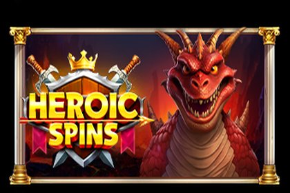 Heroic Spins Online Slot Logo