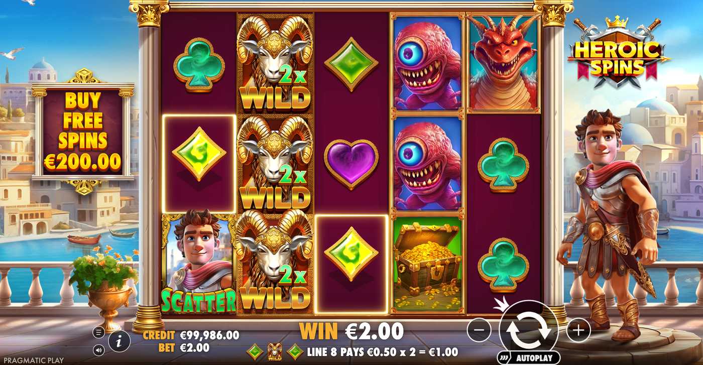 Heroic Spins: image of winning