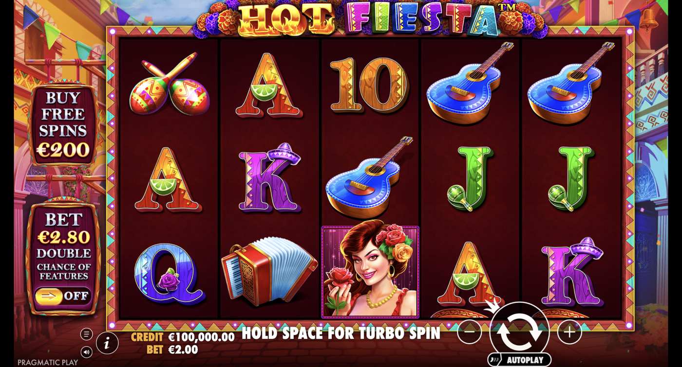 Hot Fiesta: image of main menu