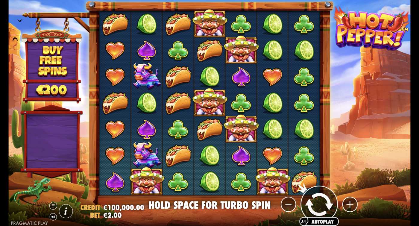 Hot Pepper: image of main menu