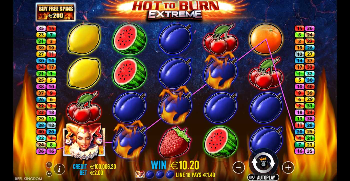 Hot to Burn Extreme: image of winning