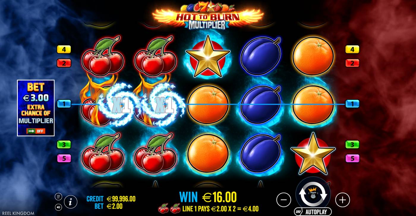 Hot to Burn Multiplier: image of winning