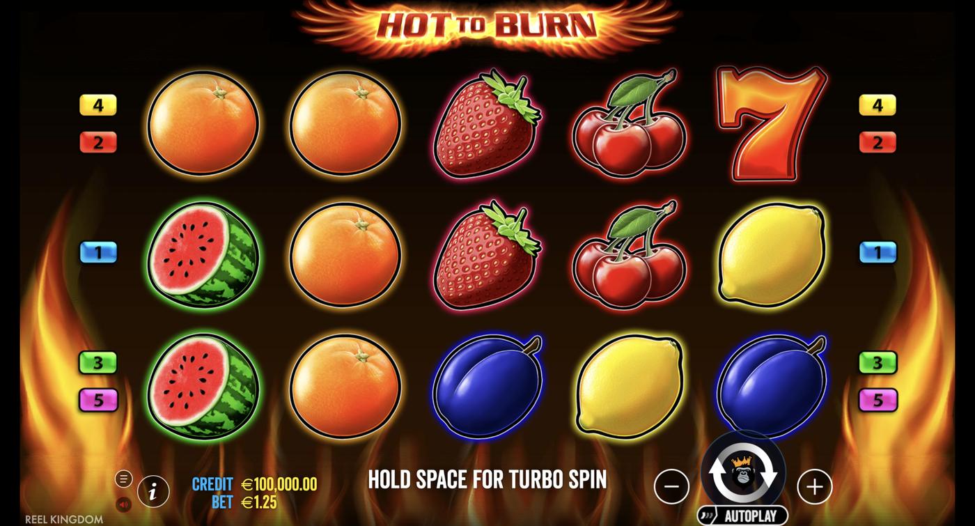 Hot to Burn: image of main menu