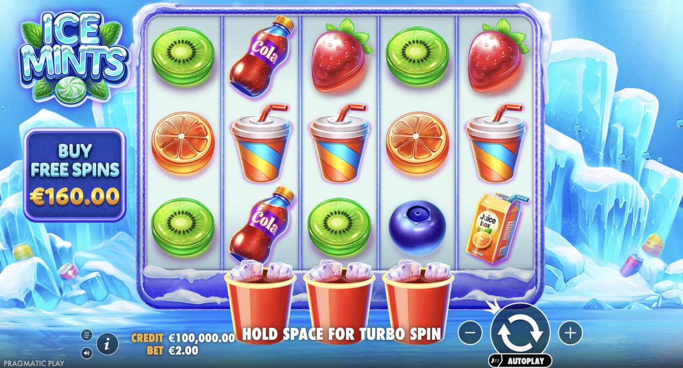 Ice Mints: image of main menu