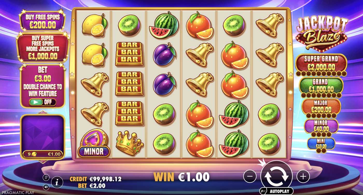 Jackpot Blaze: image of winning