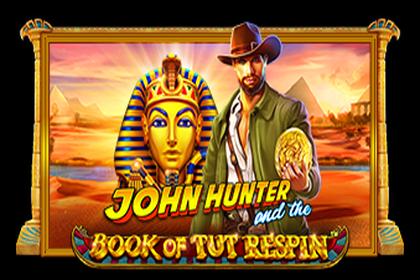 John Hunter and the Book of Tut Respin Online Slot Logo