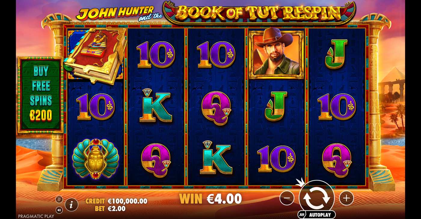 John Hunter and the Book of Tut Respin: image of winning