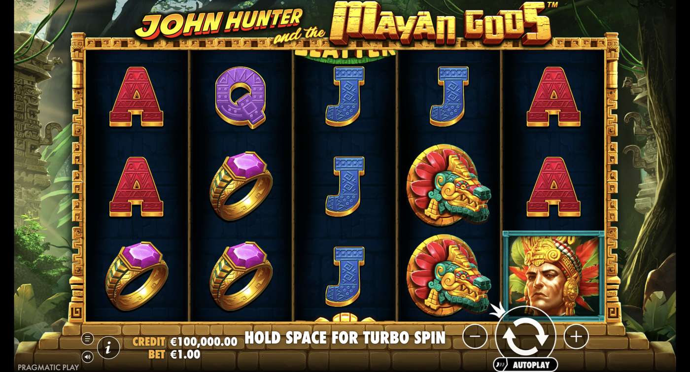 John Hunter and the Mayan Gods: image of main menu