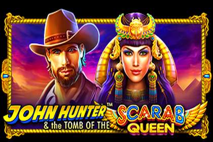 John Hunter and the Tomb of the Scarab Queen Online Slot Logo