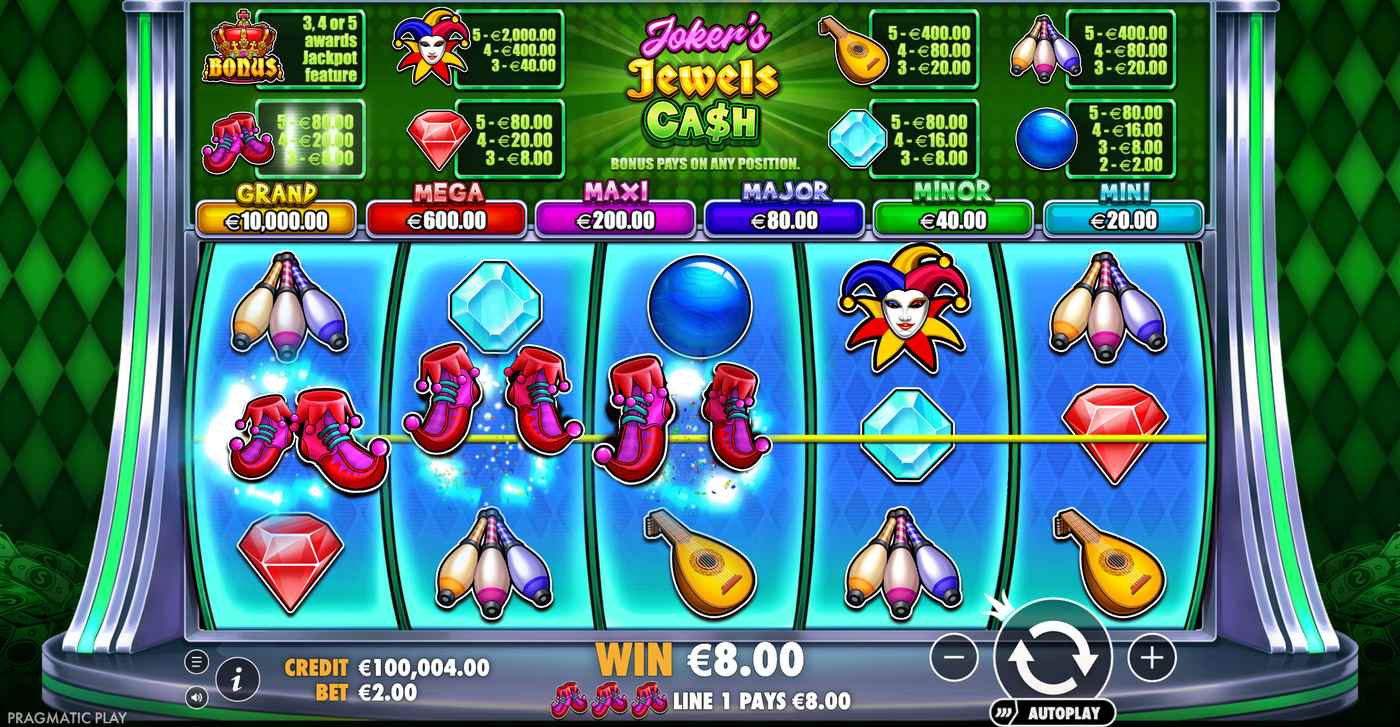Joker's Jewels Cash: image of winning