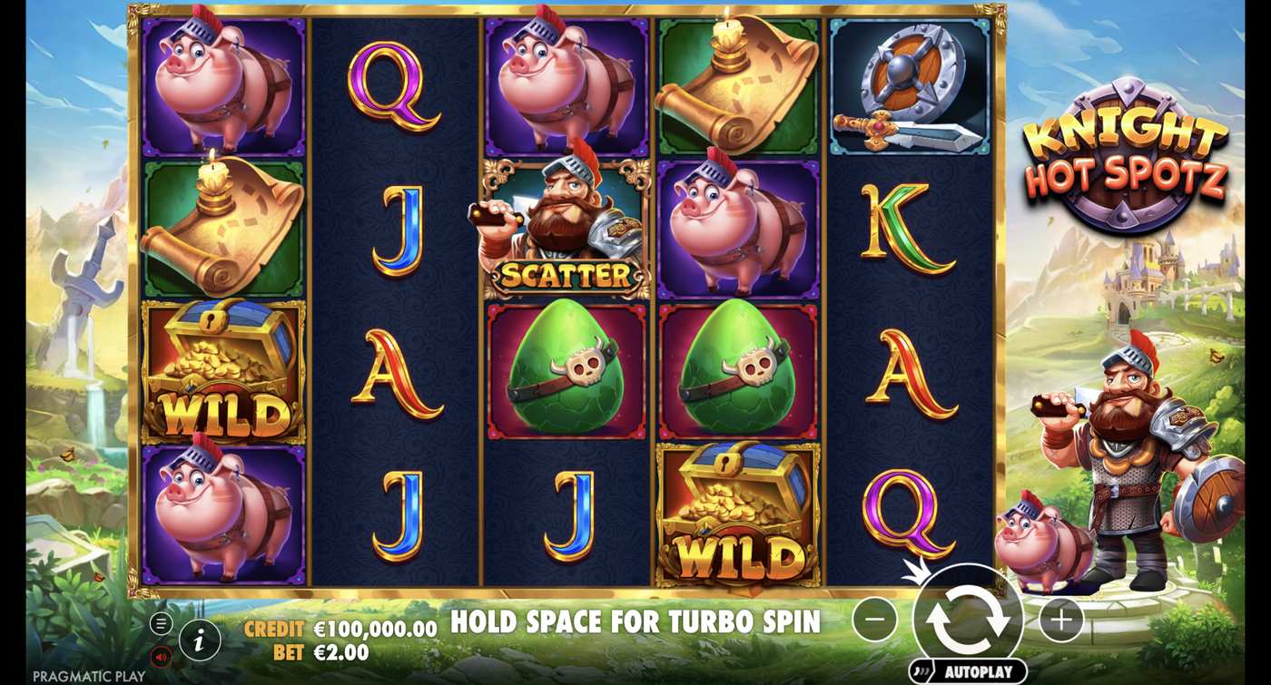 Knight Hot Spotz: image of main menu