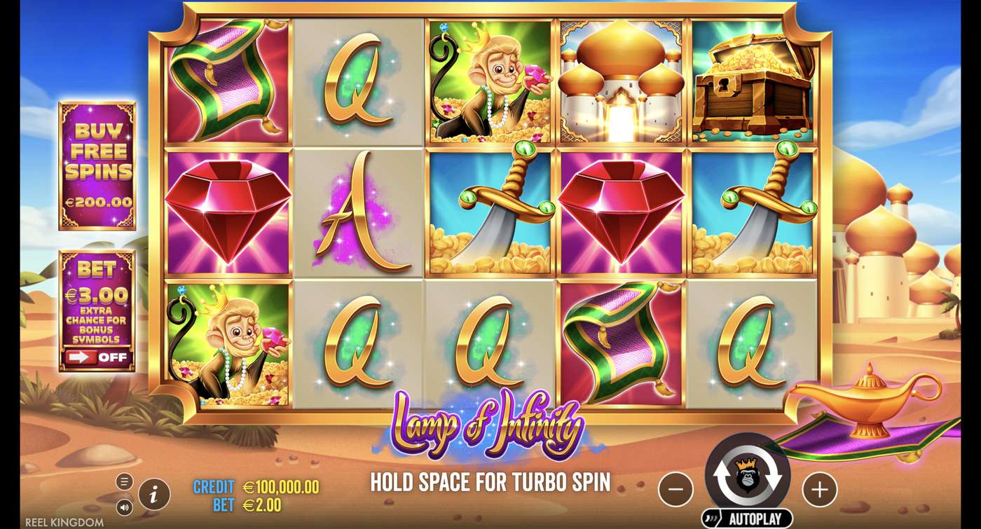Lamp Of Infinity: image of main menu