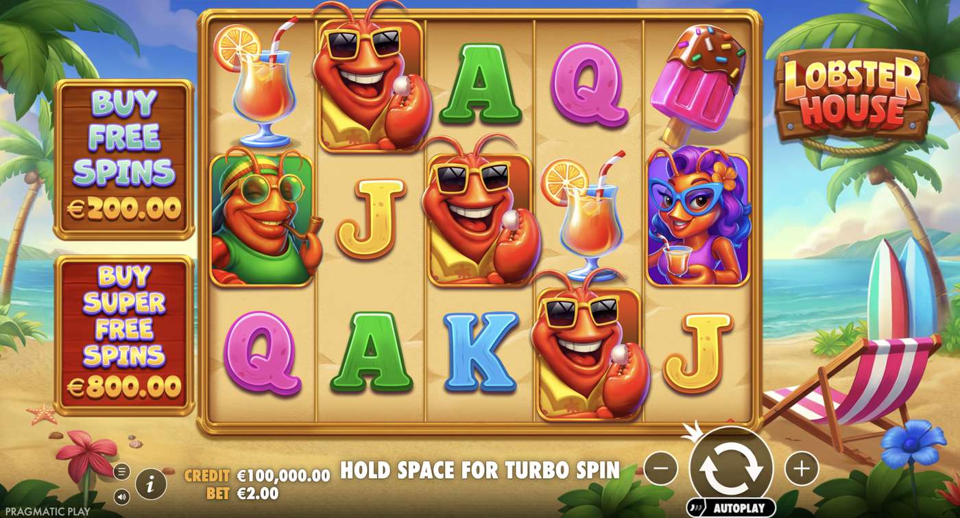 Lobster House: image of main menu