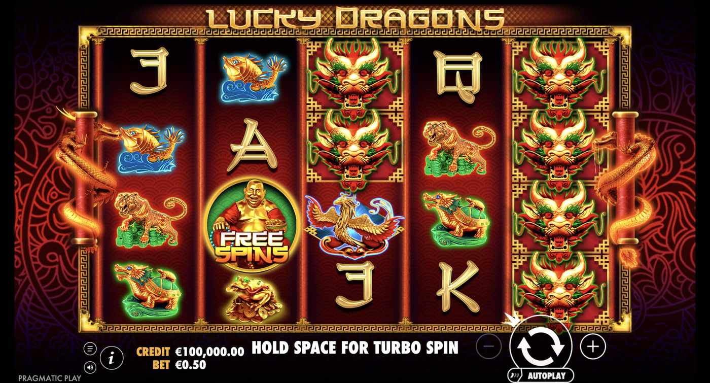 Lucky Dragons: image of main menu