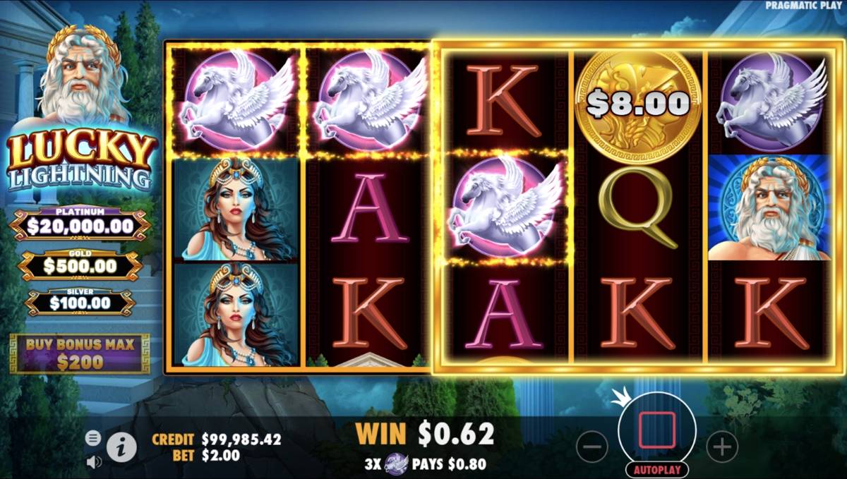 Lucky Lightning: image of winning