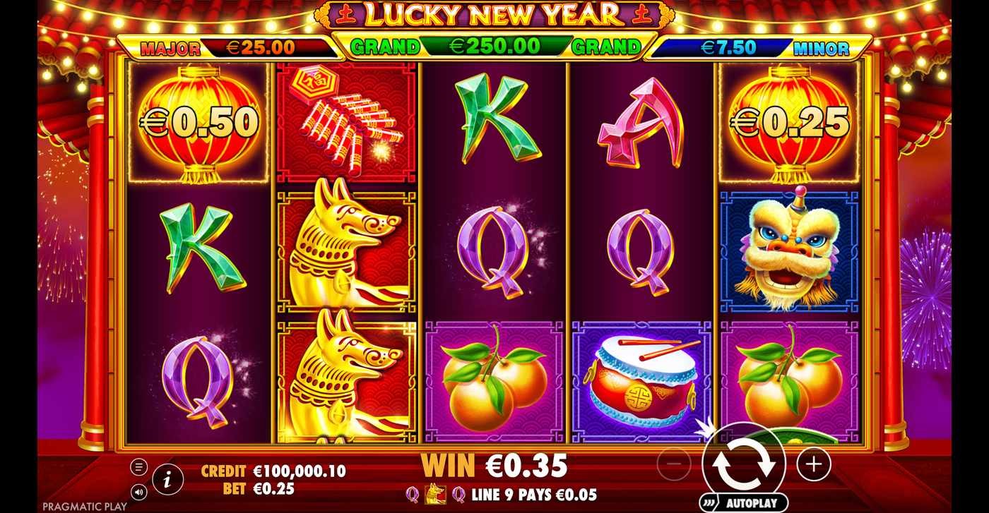 Lucky New Year: image of winning
