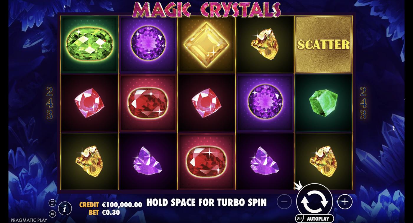 Magic Crystals: image of main menu
