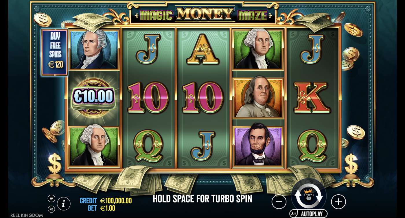 Magic Money Maze: image of main menu