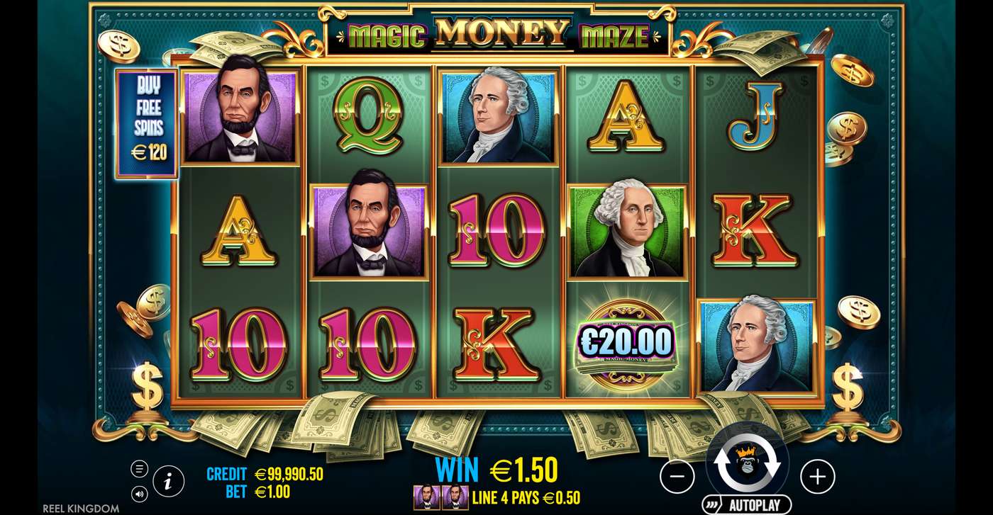 Magic Money Maze: image of winning