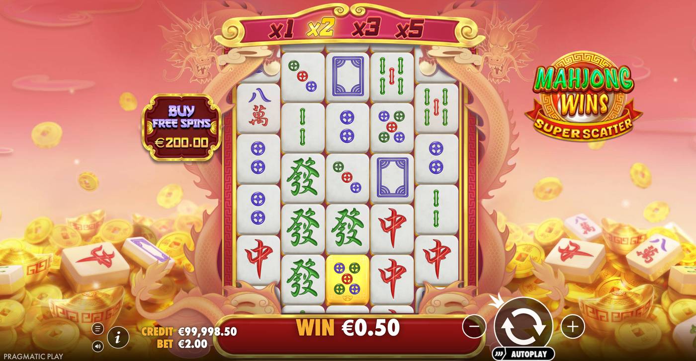 Mahjong Wins Super Scatter: image of winning