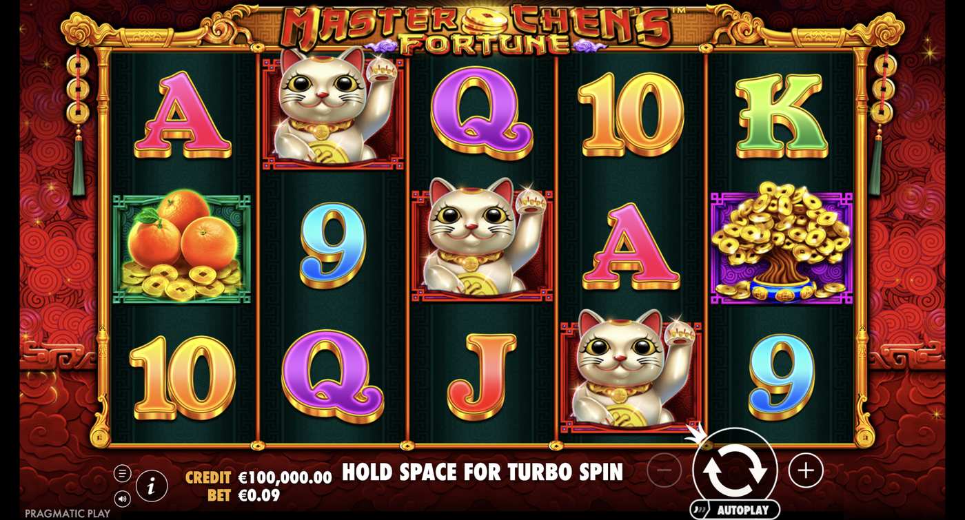 Master Chen's Fortune: image of main menu
