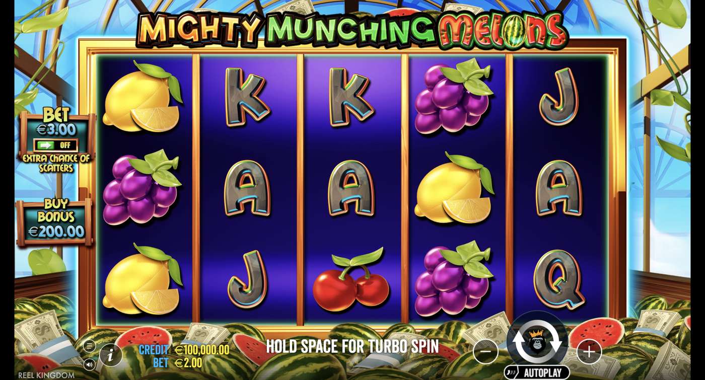 Mighty Munching Melons: image of main menu