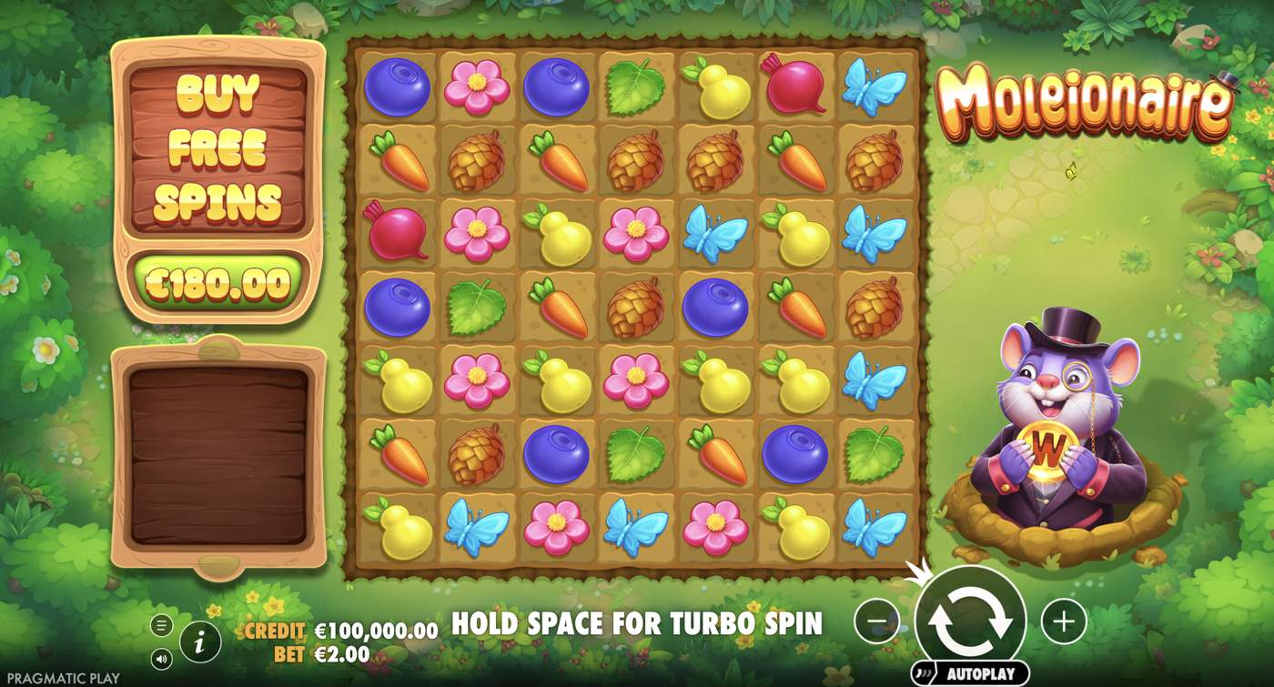 Moleionaire: image of main menu