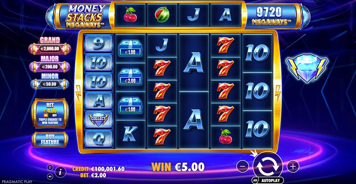 Money Stacks Megaways: image of winning