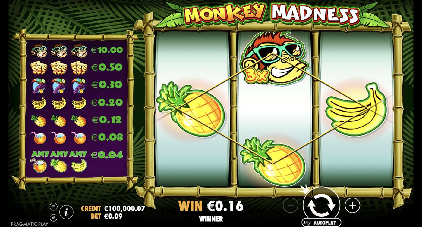 Monkey Madness: image of winning